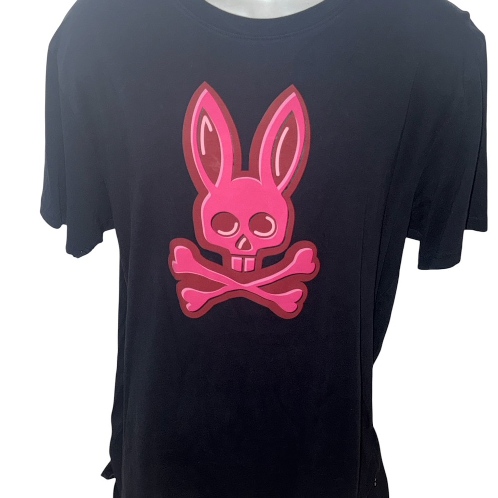Psycho Bunny Men’s Shirt Sz 7 Classic Logo Graphic Tee Premium Cotton Casual